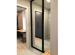 Письменный стол Леон Лофт дуб делано темный / черный матовый фото покупателя 48