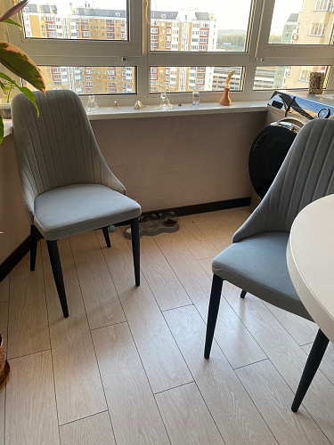 Стул на металлокаркасе Kora gray / black фото покупателя 204