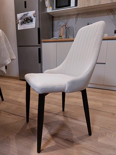 Стул на металлокаркасе Kora dark gray / black фото покупателя 148