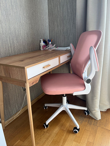 Компьютерное кресло Konfi light gray / blue / white фото покупателя 77