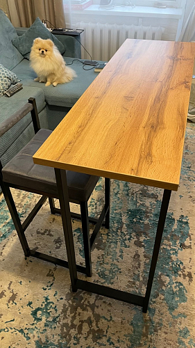 Барная стойка Дилан Лофт 120х60х110 бетон фото покупателя 11