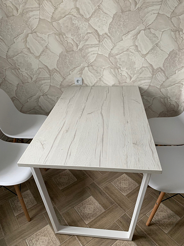 Стол Лота Лофт 120 25 мм сабия / белый матовый фото покупателя 544