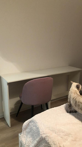 Стул на металлокаркасе Gabi 1 light purple / black / gold фото покупателя 276