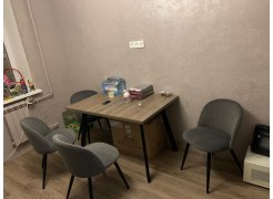 Стул на металлокаркасе Gabi 1 light purple / black фото покупателя 590