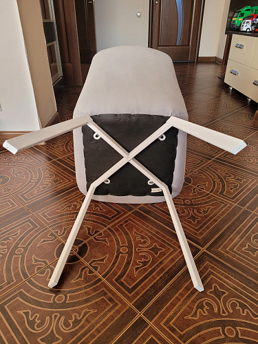 Стул на металлокаркасе Челси велюр коричневый / черный каркас фото покупателя 217