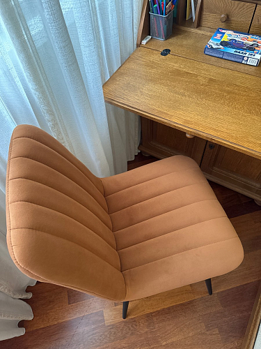 Стул на металлокаркасе Дани бежевый / белый фото покупателя 3