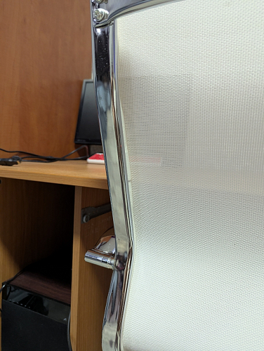 Компьютерное кресло Reus черная сетка / хром фото покупателя 73