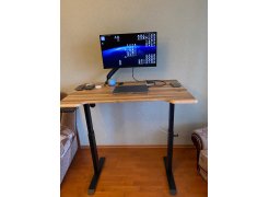 Компьютерный стол Маркос 140х80 зеленый / черный фото покупателя 23