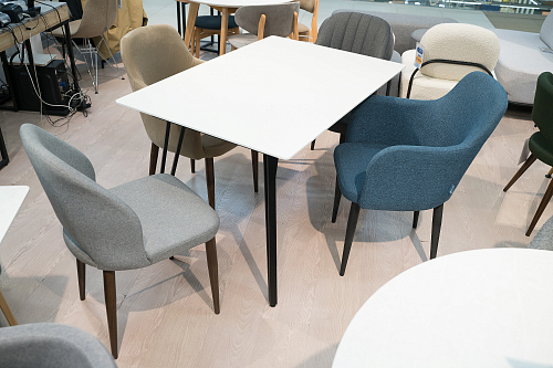 Деревянный стол Диего 120 белый из шоурума 1