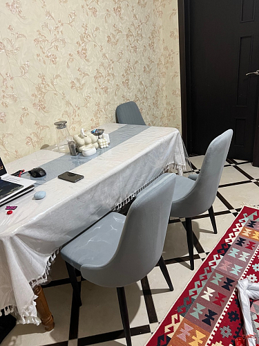 Стул на металлокаркасе Kora gray / black фото покупателя 375