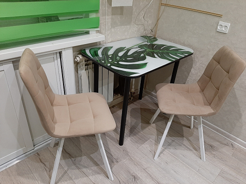 Стул на металлокаркасе Чилли бирюзовый / черный фото покупателя 780