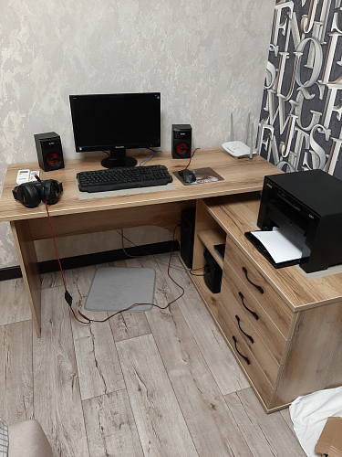 Компьютерный стол с тумбой КСТ-109 тумба слева фото покупателя 106