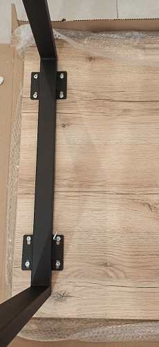 Деревянный стол Лота Лофт 120x75 дуб крафт табачный / черный матовый фото покупателя 463