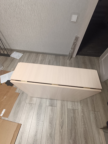 Стол-книжка Стим белый / дуб сонома фото покупателя 1