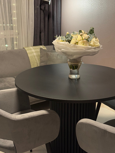 Стол Барел 100 черный / черный фото покупателя 19