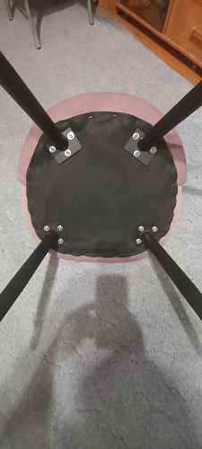 Стул на металлокаркасе Gabi dark beige / black / silver фото покупателя 434