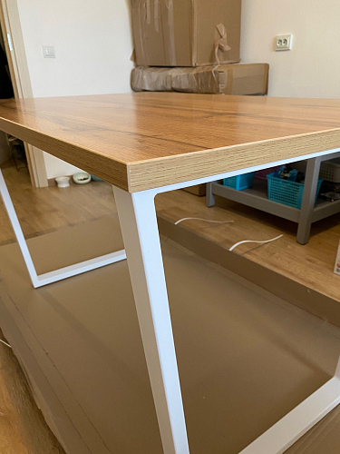 Стол раскладной Лота Лофт 120 25 мм юта / черный матовый фото покупателя 510