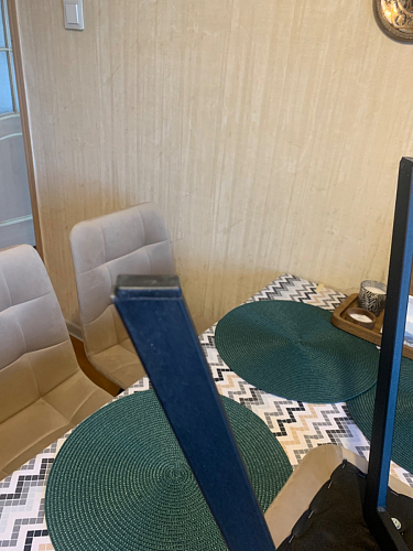 Стул на металлокаркасе Чилли К светло-серый велюр / черный каркас фото покупателя 1174