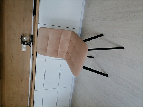 Стул на металлокаркасе Чилли К черный / зеленый фото покупателя 16