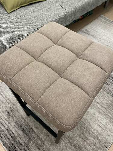 Барный стул Лофт ткань канди грей / черный матовый фото покупателя 11