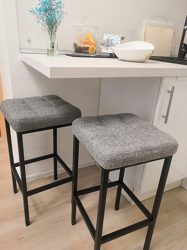 Барный стул Лофт линкольн белый / белый матовый фото покупателя 33