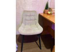 Стул на металлокаркасе Челси светло-серый / черный каркас фото покупателя 113