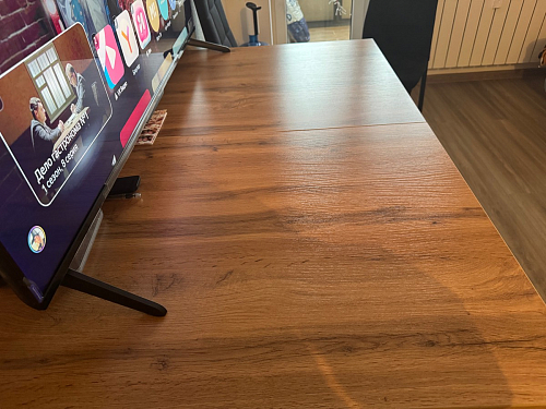 Деревянный стол Лота Лофт 120х75 белый матовый / дуб крафт золотой фото покупателя 746