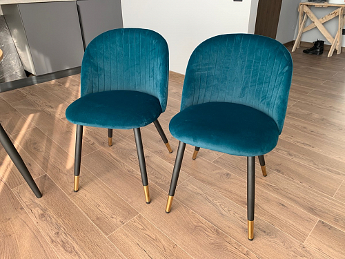 Стул на металлокаркасе Gabi latte / gold / black фото покупателя 35