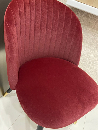 Стул на металлокаркасе Gabi 1 light purple / black / gold фото покупателя 123