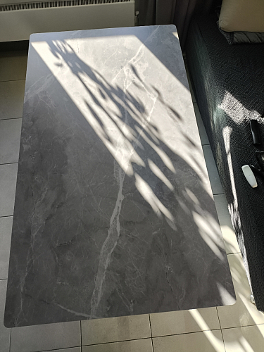 Керамический стол Вилли 140(200)х80 серый мрамор larka grey / черный фото покупателя 39