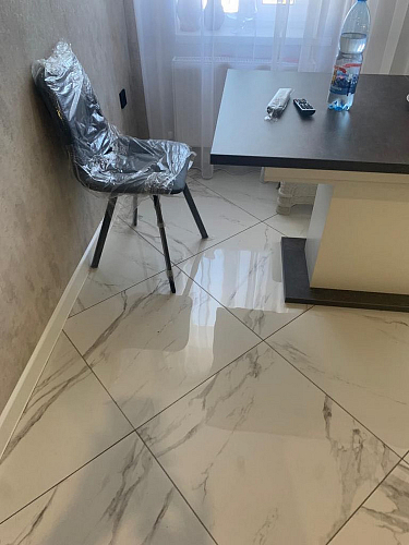 Стул на металлокаркасе Чилли темно-серый / черный каркас фото покупателя 685