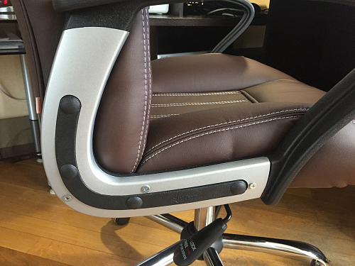 Компьютерное кресло «Оксфорд» (Oxford)  коричневый / коричневый перфорированный фото покупателя 7