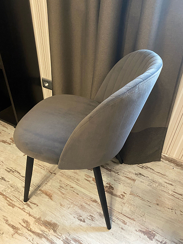 Стул на металлокаркасе Gabi gray / black фото покупателя 880