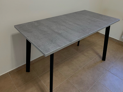 Стол Тринити Лофт 120 32 мм бетон / черный матовый фото покупателя 112