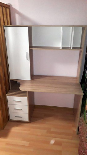 Стол компьютерный КСТ-16 бетон / белый фото покупателя 30