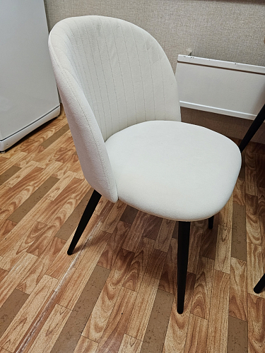 Стул на металлокаркасе Gabi 1 light blue / black / gold фото покупателя 788