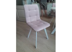 Стул на металлокаркасе Чилли синяя ткань / белый фото покупателя 566