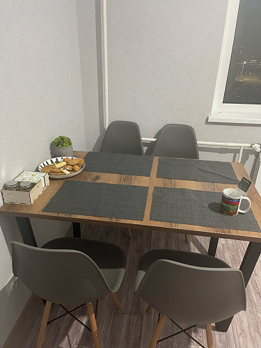 Деревянный стол Лота Лофт 140х80 дуб крафт табачный / черный матовый фото покупателя 86