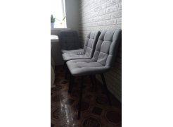 Стул на металлокаркасе Чилли светло-серый / черный фото покупателя 538