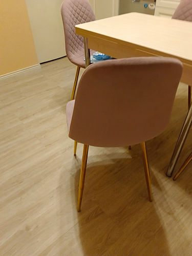 Стул на металлокаркасе Dabl 01 champagne / gold фото покупателя 83