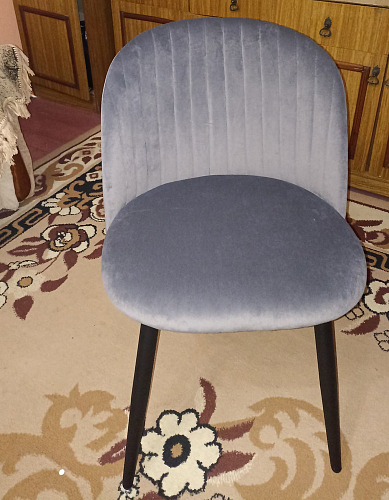 Стул на металлокаркасе Gabi beige / black / gold фото покупателя 844