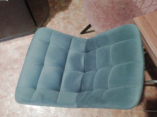 Стул на металлокаркасе Челси бирюзовый / черный фото покупателя 185