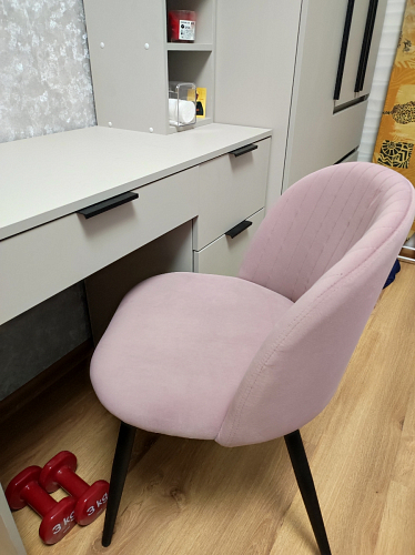 Стул на металлокаркасе Gabi 1 light purple / black фото покупателя 721