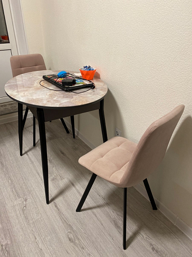 Стул на металлокаркасе Чилли синий / белый фото покупателя 1009