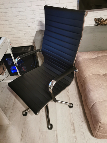 Компьютерное кресло Reus белая сетка / хром фото покупателя 18