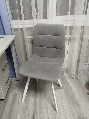 Стул на металлокаркасе Чилли горчичный / черный фото покупателя 1110