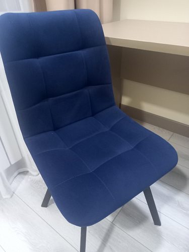 Стул на металлокаркасе Чилли черный / зеленый фото покупателя 472