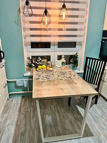 Деревянный стол Лота Лофт 120x75 дуб крафт табачный / черный матовый фото покупателя 894