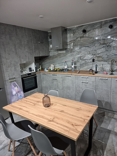 Стол Лота Лофт 140 25 мм черный матовый / бетон фото покупателя 659