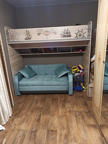 Диван Дельта-Арт велюр голубой фото покупателя 1